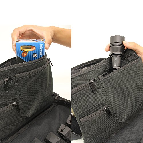 UTG Competition Shooter's Double Pistol Case, Black