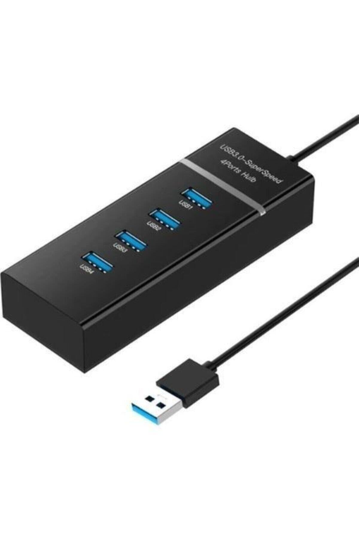 KIST USB 3.0 4-Port Super Speed Hub For PC, Laptop, PS4, Xbox, Complimentary USB LED LIGHT and VELCRO STRIPS.