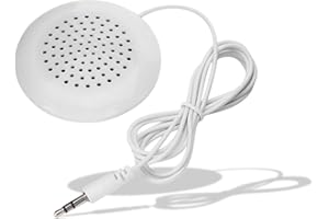Lazmin112 Portable DIY Pillow Speaker,3.5mm Plug Mini Stereo Desktop Speaker for MP3, MP4,CD Player,Mobile Phone,Sound Amplifier,Computer Mobile Phone Music Audio Player,White