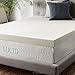 LUCID 4 Inch Ventilated Memory Foam Mattress Topper - 3-Year Warranty - King
