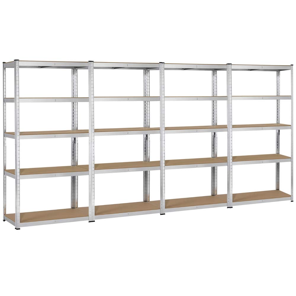 Buy Yaheetech 4 Pcs Heavy Duty Shelving Unit and Storage, 5Shelf