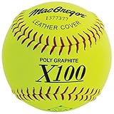 MacGregor X52RE ASA Slow Pitch Leather Softball, 12-inch (One Dozen)