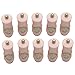 Buorsa 10 Pack Plastic Pink Empty DIY Lip Balm Tube Lipstick Chapstick Container Cosmetic Holder