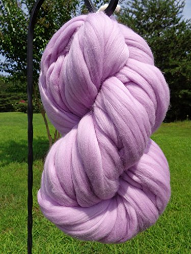 Lavish Lavender Wool Top Roving Fiber Spinning, Felting Crafts USA (4lb)