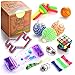 Sensory Fidget Toys Set, 22 Pcs., Stress Relief and Anti-Anxiety Tools Bundle for Kids and Adults, Marble and Mesh, Pack of Squeeze Balls, Soybean Squeeze, Flippy Chain, Liquid Motion Timer & More