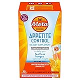 Metamucil Appetite Control Dietary Supplement, Sugar-Free Orange Zest, Fiber Packets, 15 servings