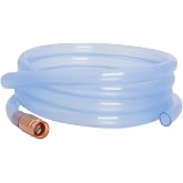 wadoy Shaker Siphon Hose 1/2",Gas Siphon Pump for Gasoline, safety siphon | 10FT Self-Priming Copper Valve, Extended PVC Hose for Gasoline, Diesel and Water, Ideal for Gas Cans, Boat and Lawn Equipment