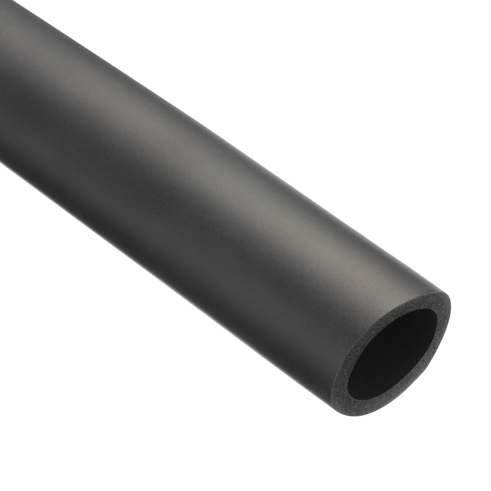 Rebower 28mm ID Pipe Insulation Tubing 5mm Thick Heat Preservation Foam Tube, [for Plumbing Freeze Protection Exercise Handle] - 38mm OD/1.5ft/Black