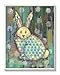 Stupell Home Décor Distressed Woodland Rabbit Canvas Wall Art, 10 x 15, Multi-Color