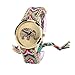 LUNIWEI Women Elephant Pattern Weaved Rope Band Bracelet Quartz Dialwat...
