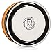 Fine Accoutrements Classic Shaving Soap Bowl, Solid Stoneware Construction, Stackable and Color Coded, Orange and Black