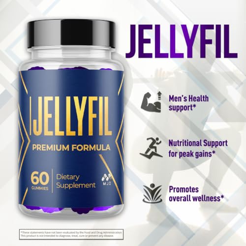 (2 Pack) Jellyfil Gummies, Official Jellyfil Gummys with All Natural Ingredients, Advanced Formula Maximum Strength Supplement with Natural Active Lifestyle Support Premium Multivitamins (120 Gummies)
