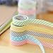 SPHTOEO Decorative DIY Tape Washi Rainbow Candy Color Sticky Paper Masking Adhesive Tape Scrapbooking Phone DIY Decoration (5 Rolls)