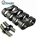 -4AN Hose Separator Clamp - Fuel line Mounting Clamps,Aluminum Hose Fitting Adapter, Great for 1/4 Fuel Hose, Oil Line, Brake Line, Water Pipe and Gas Line,4Pcs/Pack,Black