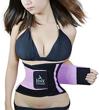 Jenx Fitness Unisex Waist Trimmer, Purple,  Large