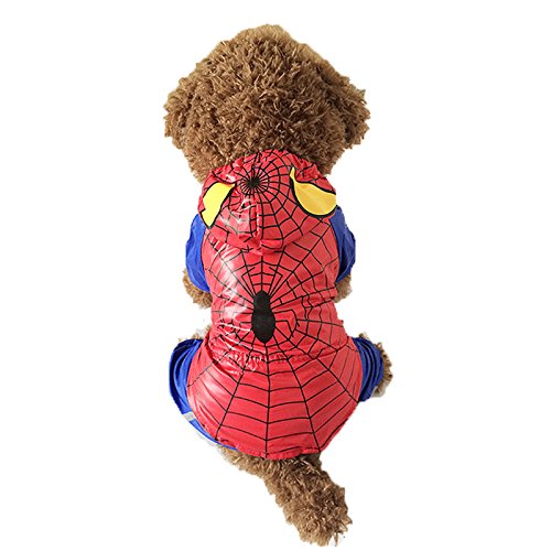 Speedy Pet Dog Clothes Cat Apparel Adorable Costume Super Hero Costume Double Layer Wind&Water Proof For Halloween and Pet Parties Spider-Man SuperMan Batman 4 Sizes