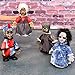 KKING Kids Christmas Creepy Doll Toy, Toy Haunted Scary Talking Walking Doll Halloween Glowing Props with Sound