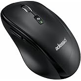Adesso iMouse A60 Ergonomic Wireless Vertical Mouse, Bluetooth | 2.4GHz Dual Mode with USB-A Receiver, Copilot AI Hotkey, 3 Level DPI, 1000/1600/2400, 6 Buttons, Right Hand for Windows