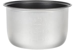 Cabilock Rice Cooker Liner Rice Cooker Insert Rice Pot Replacement Inner Pot Replacement Bowl Aluminum Alloy