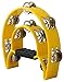 YMC Half Moon EZ Grip Tambourine 20 Jingles - Yellow