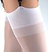 Trasparenze Sara 20 Den Silky Stockings Color: Bianco/White Size: 4 (X-Large)