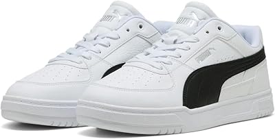 CAVEN III Unisex-Sneaker, Weiß, Schwarz, Silber, 7.5 UK
