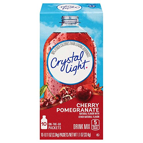 Crystal Light Cherry Pomegranate Drink Mix (120 On the Go Packets, 12 Boxes of 10)