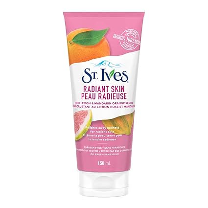 St. Ives Even & Bright Pink Lemon & Mandaran Orange Scrub, 150 ML
