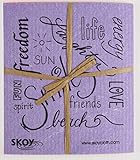 Skoy cloth, Mixed colors w/ text (4-pk)