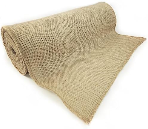 RichCraft 12 NO-FRAY Burlap Roll - 12 by 10 yard - Natural Jute Table Runner, Placemat, and Craft Fabric