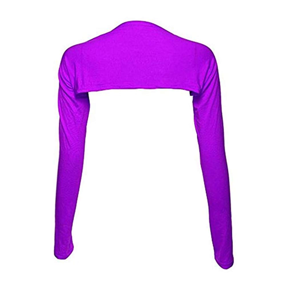 nadamuSun Bolero Shrug Anti-UV Golf Cooling Shawl Arm Sleeve Sun Protection Breathable & Comfortable for Women Golf & Outdoor Sports (Purple)