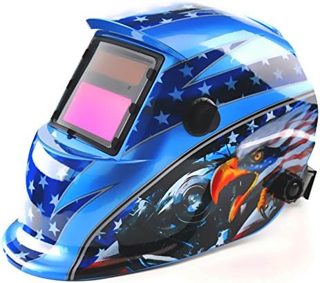 Gosky Solar Powered Auto Darkening Welding Helmet with Adjustable Shade Range (Eagle)