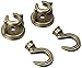 National Hardware N274-894 4 Pack V2673 2in. Swivel Swag Hook, Antique Brass
