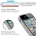 LeYi for iPhone 4S Case,iPhone 4S Liquid Case with HD Screen Protector for Girls Women, Cute Shiny Glitter Moving Quicksand Clear TPU Protective Phone Case Cover for iPhone 4/ 4S/ 4G Rose Gold