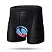 KUYOU 4D Padded Cycling Shorts Men Women, Breathable Bicycle Bike Shorts Underwear (L, Black)