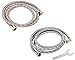 Washing Machine Hoses (10FT) - 90° Elbow - OCTAGON Connections for Secure Tightening - Universal Fit to All Wash Machines - (2 Pack) Braided Stainless Steel - Burst Proof Washer Water Supply Line