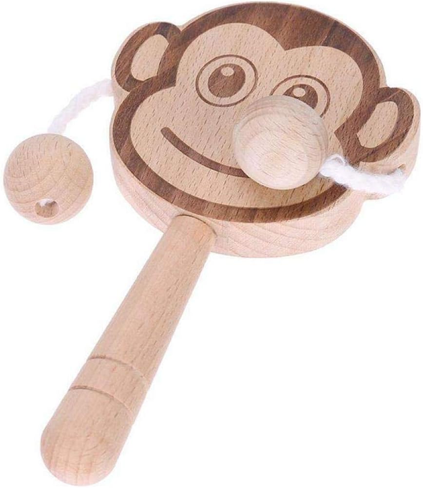 Douleway Hochet En Bois Pour Bebe Singe Educatif Montessori Son Berceau Musical Hochet Tambour Mains Cloches Bebe Hochet Jouet Anneau Nouveau Ne Cadeau Jouets D Eveil Et 1er Age Jeux Et Jouets Dwteam In