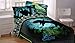 Jurassic World 5pc Full Comforter and Sheet Set Bedding Collection Blue, Green, Dark Blue, Dark Green Full