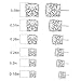 6 Pairs Square Zircon Earrings Stainless Steel Hypoallergenic Stud White Gold Copper Gifts for Teens Girls