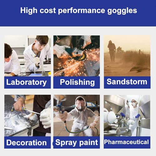Super More Anti-Fog Protective Safety Goggles Clear Lens Wide-Vision