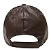 City Hunter Lc100 Plain Leather Cap (10 Colors) (Brown)