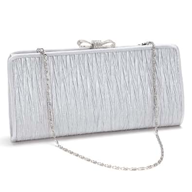 Anladia@ Cartera de mano Bolso clutch de Fiesta para Mujer con cadena