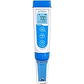 Apera Instruments AI311 Premium Series PH60 Waterproof pH Pocket Tester Kit, Replaceable Probe, &plusmn;0.01 pH Accuracy, Lcd display