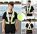 FLYTT Reflective Vest 2 Pack, Elastic and Adjustable Reflective Gear for Running, Walking, Jogging,Cycling,Motorcycle (Green)
