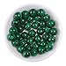 Natural Stone Beads 8mm Malachite Gemstone Round Loose Beads Crystal Energy Stone Healing Power for Jewelry Making DIY,1 Strand 15