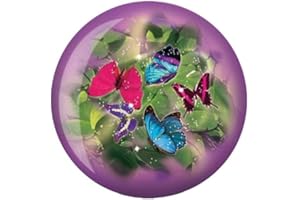BRUNSWICK BOWLING PRODUCTS Butterflies Glow Viz-A-Ball Bowling Ball (8lbs)