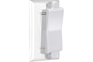 PSZEZNZ Child Proof Switch Cover and Guard - Light Switch Blocker and Lock (White, 1 Piece)