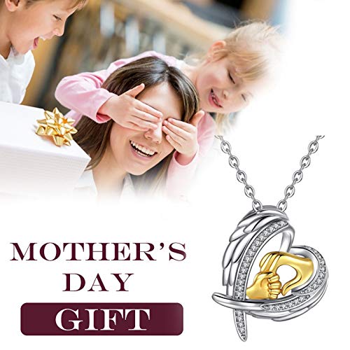 wSelio Dainty Initial Necklaces for Women, Fine Jewelry Birthstone Necklaces for Mom Anniversary Birthday Gifts for Girls Her(F-Gold)