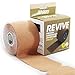 Fitdom Kinesiology Physiotherapy Sports Tape + Bonus Instruction. Therapeutic Taping for Knee, Shoulder, Elbow Boost Recovery & Support in Precut Uncut (Neutral Beige Precut, Precut-20 Strips)