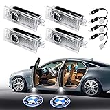 Car Door LED Logo Projector Light for BMW,Ghost Shadow Welcome Lights Symbol Emblem Courtesy Step Lights Ground Lamp Kit for BMW 3 5 6 7 Z GT X Mini Series (4 Pack)